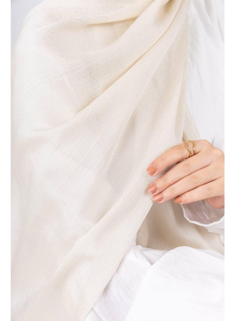 LA VELATA Dots Crinkle Chiffon Scarf - le voile - Image 1