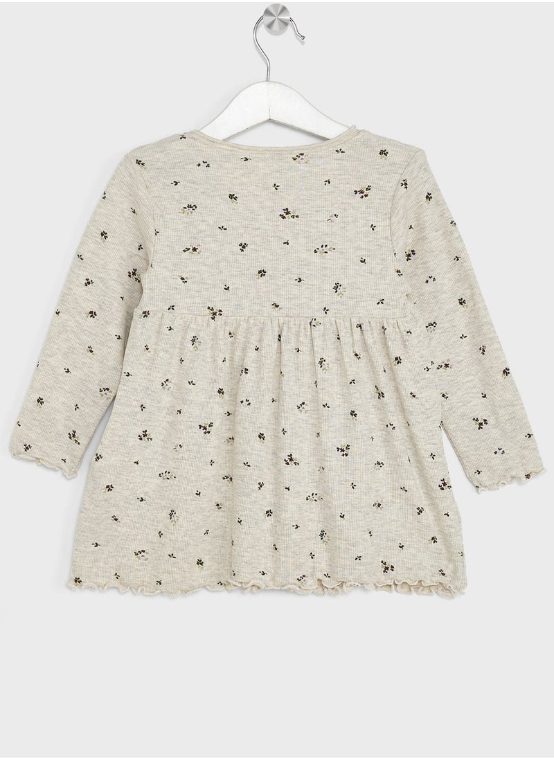 NAME IT - Kids Micro Floral Print Dress - Image 1