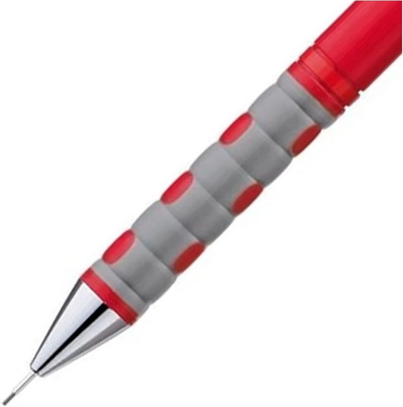 rOtring Tikky Mechanical Pencil, 0.5mm, Red with Ergonomic Grip - Image 3