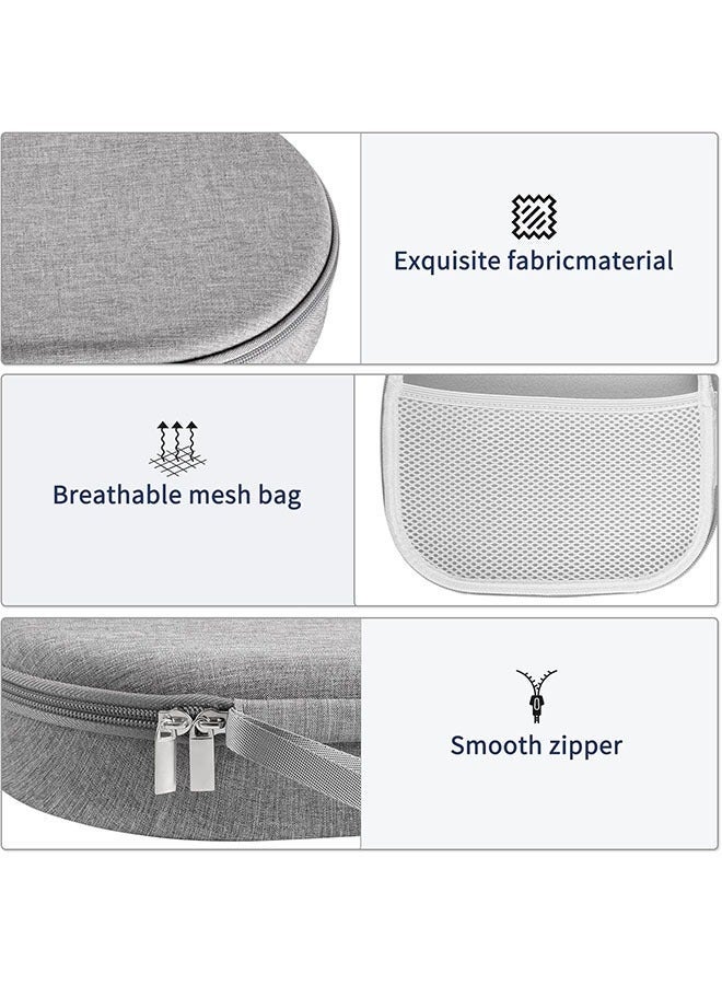 Arabest حافظة لسماعات سوني WH-CH710 WH-CH720N WH-1000XM4، JBL Tune 720BT 710BT 770NC لإلغاء الضوضاء، حقيبة سفر مع غطاء قابل للإزالة (رمادي) - Image 4