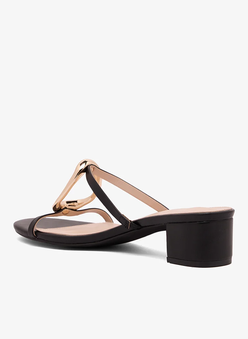 RAID  Gold Trim Heeled Sandals for Women | Best Price UAE