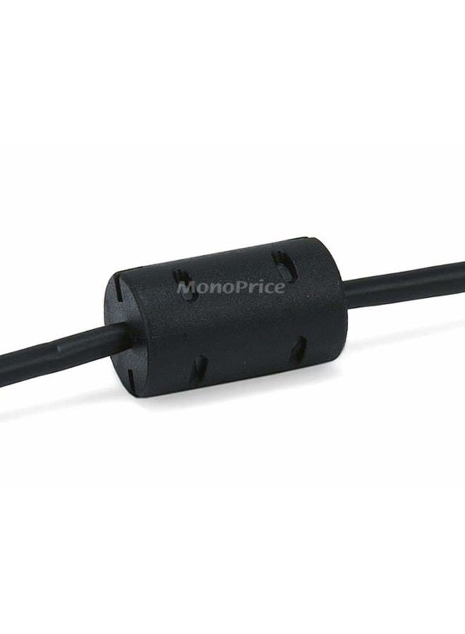 Monoprice 3-Feet USB 2.0 A Male to Mini-B 5pin Male 28/24AWG Cable with Ferrite Core (Gold Plated) (105447),Black - Image 4