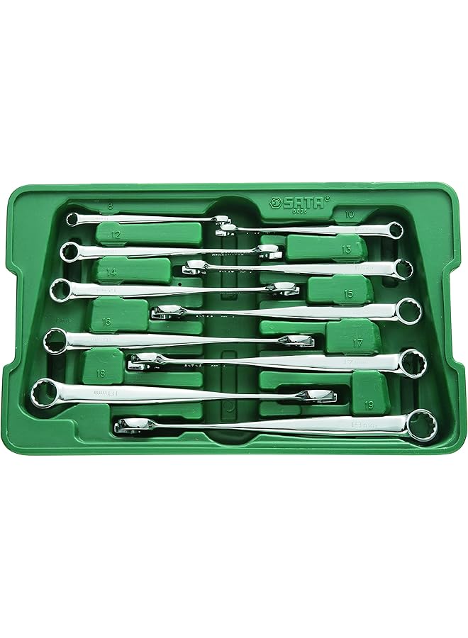 Sata 10 Pc. Metric Xl X Beam Combination Wrench Set 8 10 12 13 14 15 16 17 18 19 Mm - Image 1