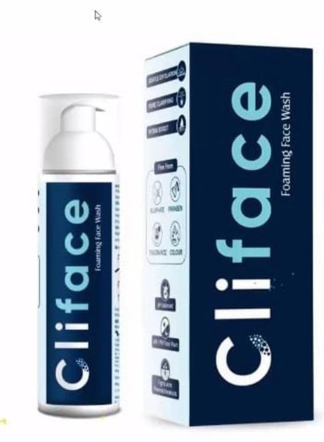 Cliface Foaming Face Wash 60 ml - Gentle Daily Cleanser, Hydrating & Refreshing, Suitable for All Skin Types