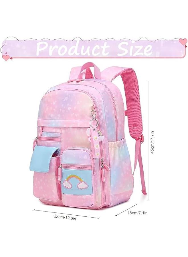 HOOKOR Bunny Sequin Kids Girls Backpack, Elementary Students Book Bag, Primary School Bag for Teens, Bunny Backpack, for Children Aged 5.6.7.8.9.10 Years - Image 2