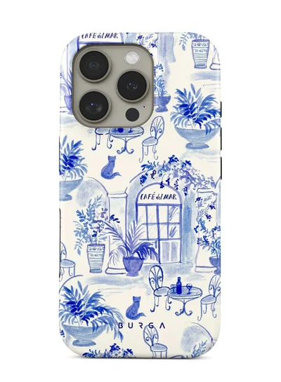 BURGA iPhone 16 pro Case, 2 Piece Hard Shell + TPU Silicone Interior, Shock Absorption, All Port Accessible, Raised Bezel For Screen & Camera Protection, Never Fading HQ Print,Sobremesa
