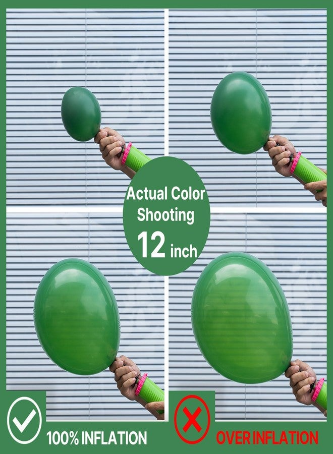 PartyWoo Dark Green Balloons 155pcs Different Sizes of 18 12 10 5 Inch Emerald Hunter Forest Green Balloon Arch Kit for Birthday Christmas Graduation Dinosaur Jungle Theme Party Decorations Green-Y56 - Image 3