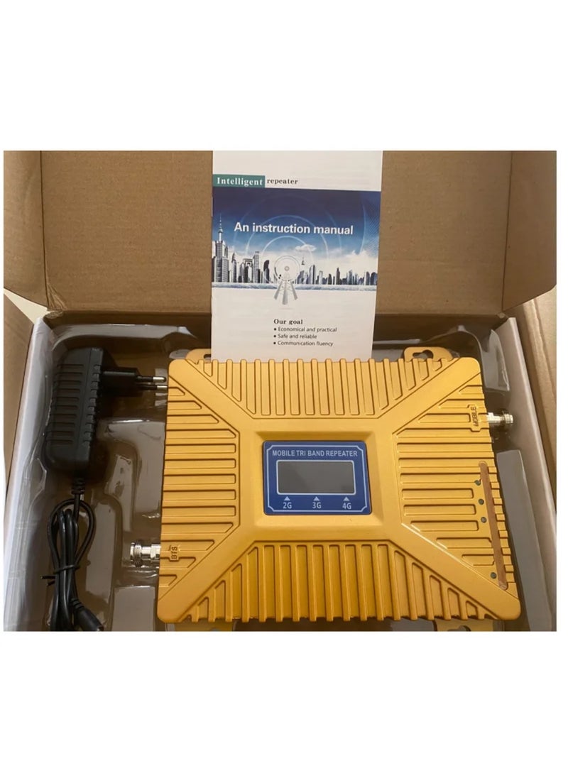 "Home & Office Network Booster Gold – 12dBi 4G LTE Antenna Outdoor 698-2700MHz , Reliable Signal for 2G/3G/4G" With 2CABLE 15MT And 5MT, cover up to 500-2000 square meters, More Powerful, More Signal.  - Image 2