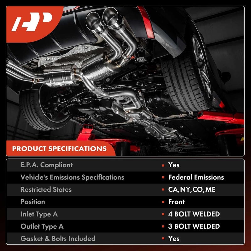 A-Premium Front Catalytic Converter for Honda Civic 2016-2021 - Image 3