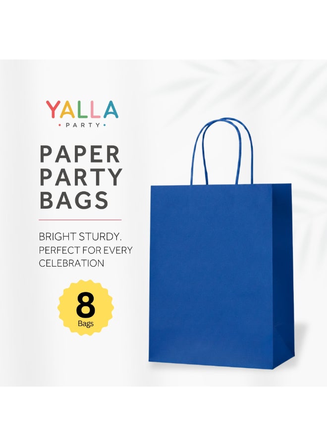 Party Camel Royal Blue Paper Party Bags - Pack of 8 - Image 2