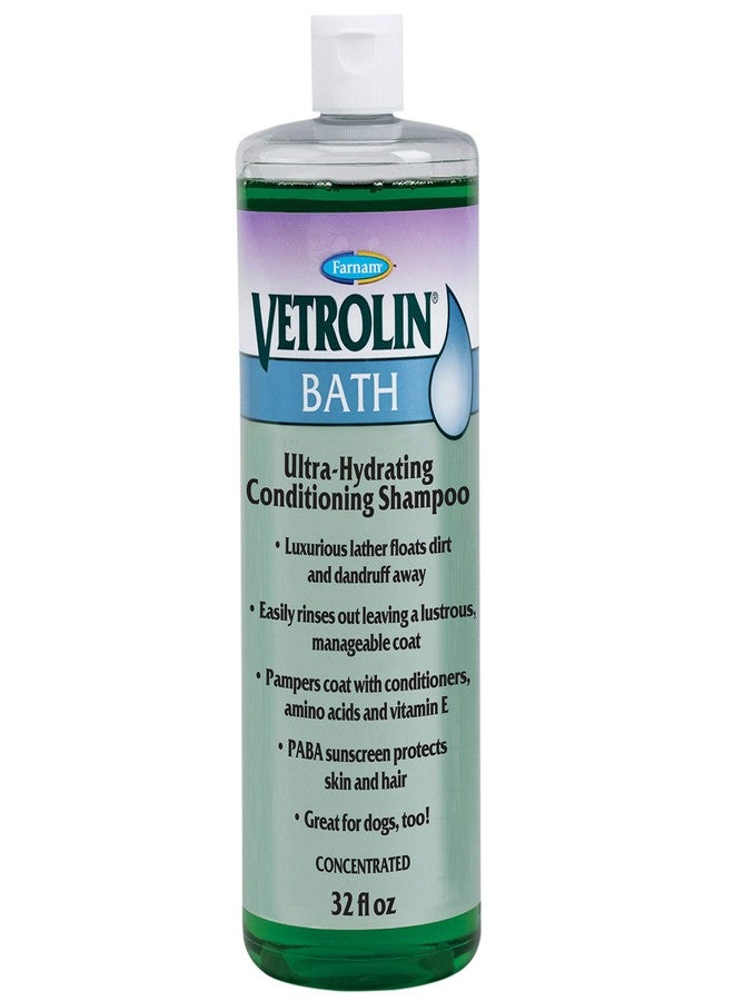 Farnam Vetrolin Bath Ultra-Hydrating Shampoo for Horses and Dogs, 32 Ounces - Image 1