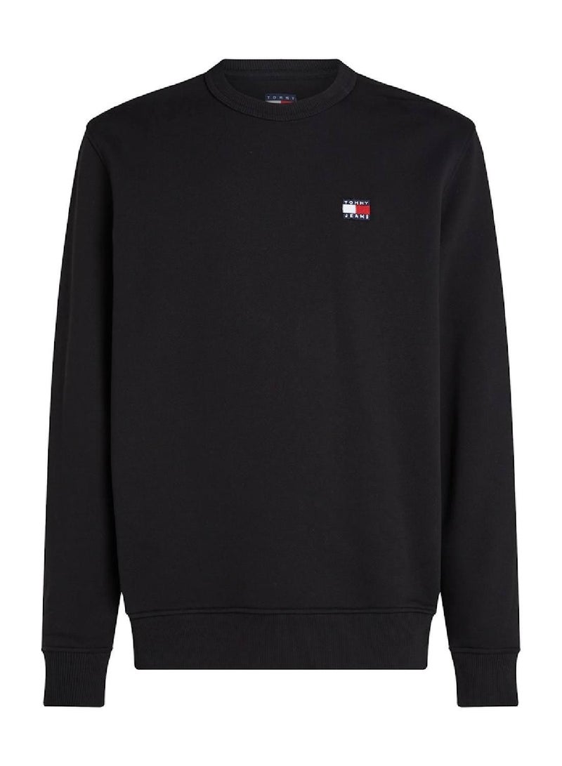 TOMMY JEANS Tonal Tommy Badge Crew Neck Sweatshirt - Image 5
