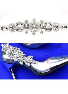 Y&D Rhinestone Trim, Crystal Bridal Belt Applique Strass Flower Motif Trim Chain Sewing on Garment Shoes Bags DIY  - Image 1