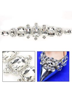 Y&D Rhinestone Trim, Crystal Bridal Belt Applique Strass Flower Motif Trim Chain Sewing on Garment Shoes Bags DIY  - Image 3