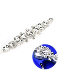 Y&D Rhinestone Trim, Crystal Bridal Belt Applique Strass Flower Motif Trim Chain Sewing on Garment Shoes Bags DIY  - Image 2