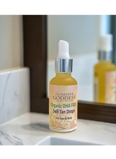 glimmer goddess Glimmer Goddess Organic DHA FREE Tanning Drops for Face & Body 1 oz.  - Image 2