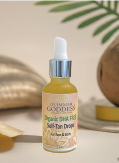 glimmer goddess Glimmer Goddess Organic DHA FREE Tanning Drops for Face & Body 1 oz.  - Image 4