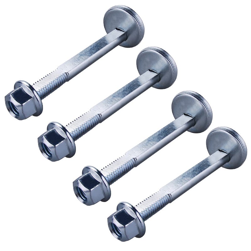 KFVF 4pc Front Camber Bolt Kit for Nissan ArmadaFrontierTitan 20052023 Pathfinder 20052012 Xterra 20052015 Alignment Camber Kit for Infiniti QX56 0413 QX80 1423 for Suzuki Equator 0912