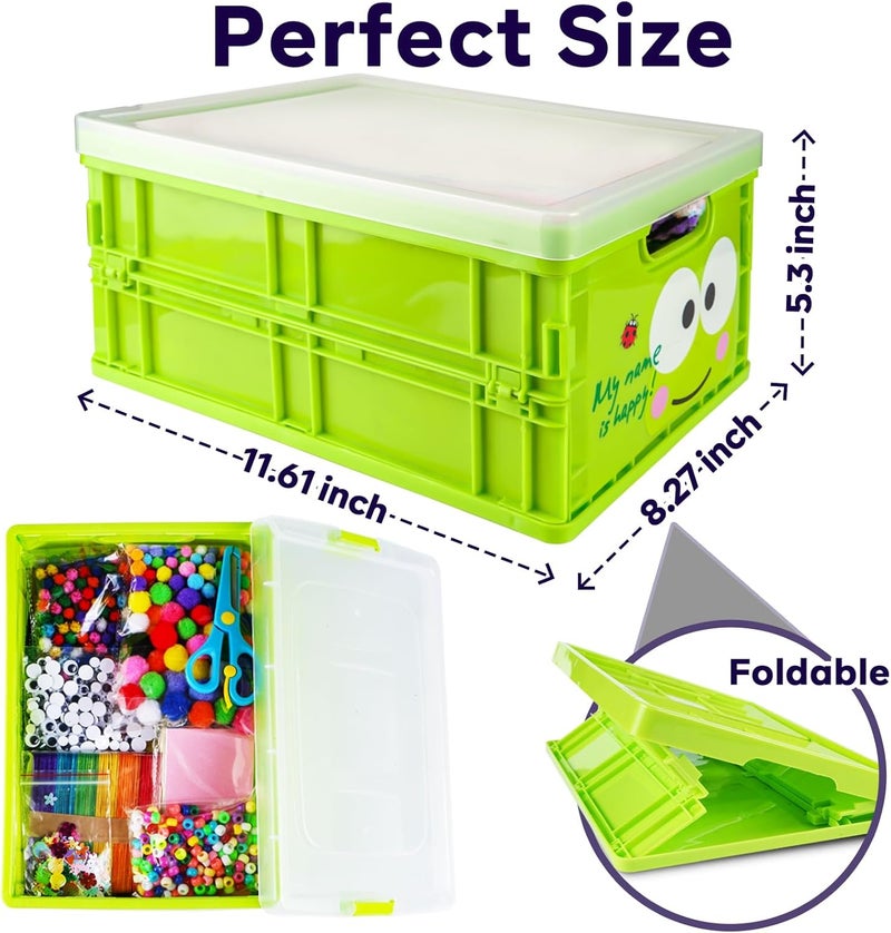 FUNZBO Christmas Arts and Crafts Supplies for Kids - Craft Kits with Pipe Cleaners, Popsicle Stickers, Construction Paper, Pom Poms & Googly Eyes, Birthday Gifts for Girls & Boys Age 4+ - Image 2