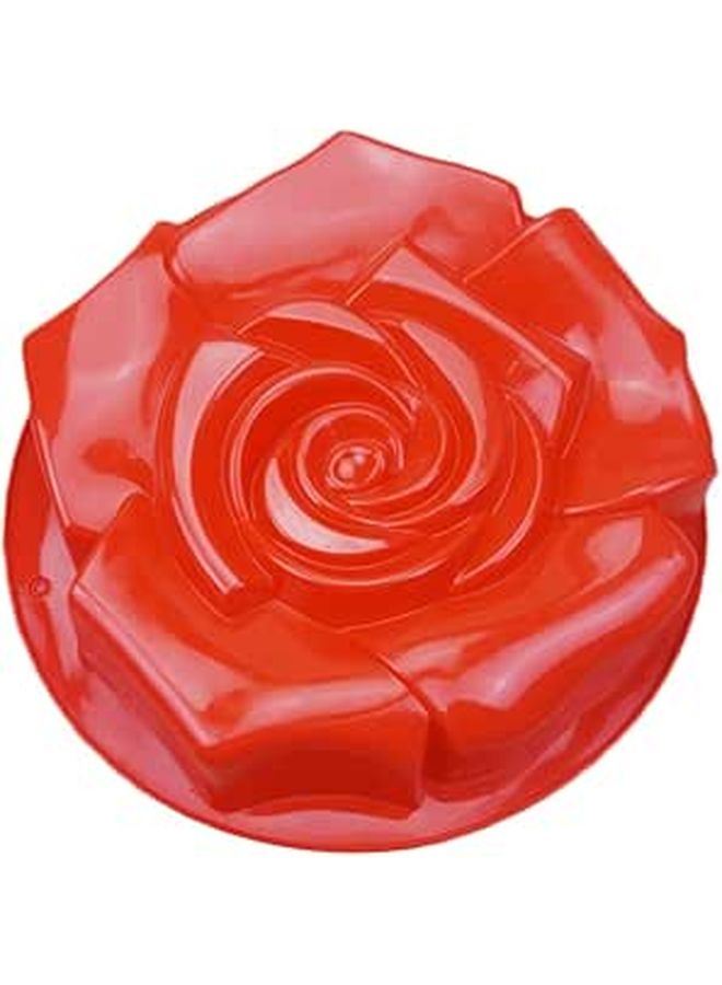 Large Rose Cake Mold Single Flower Silicone Pan DIY Baking Tool - Image 1