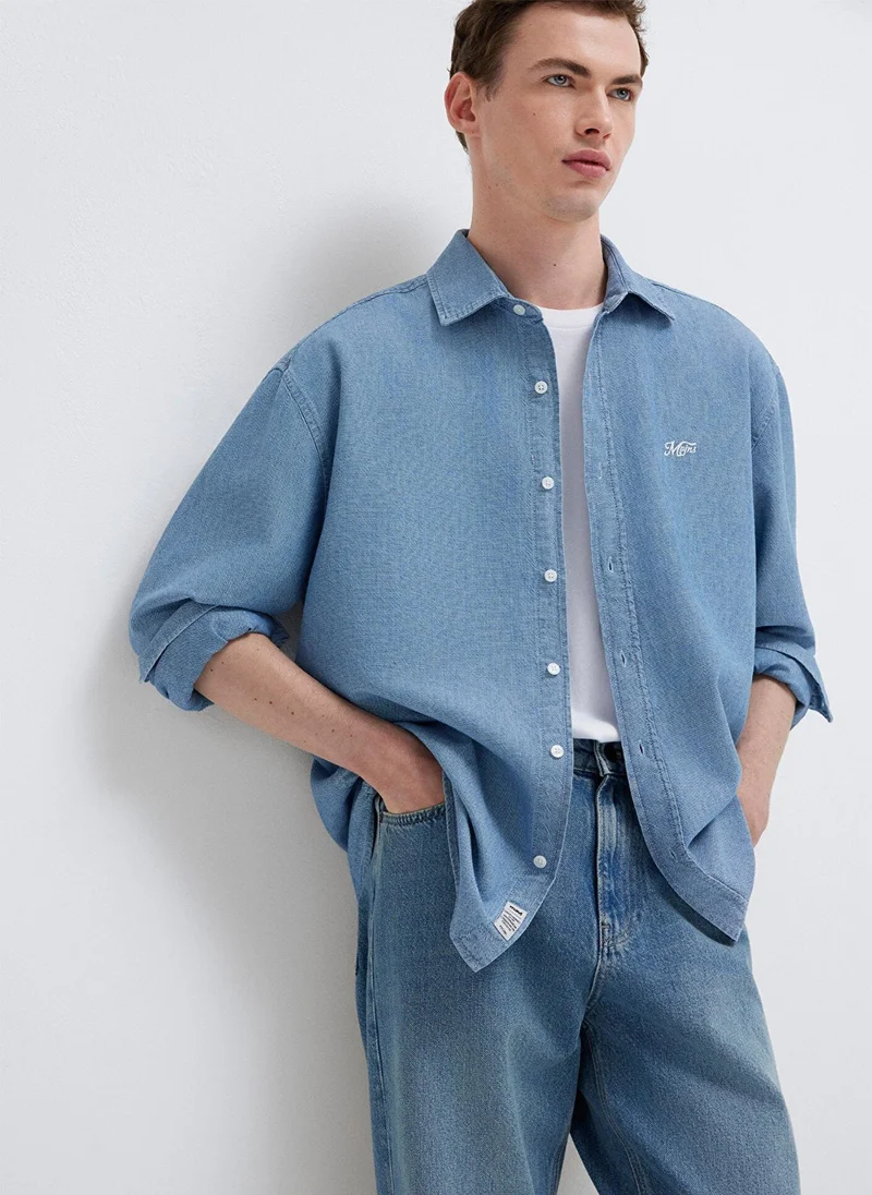 Mavi Solid Regular Fit Shirt