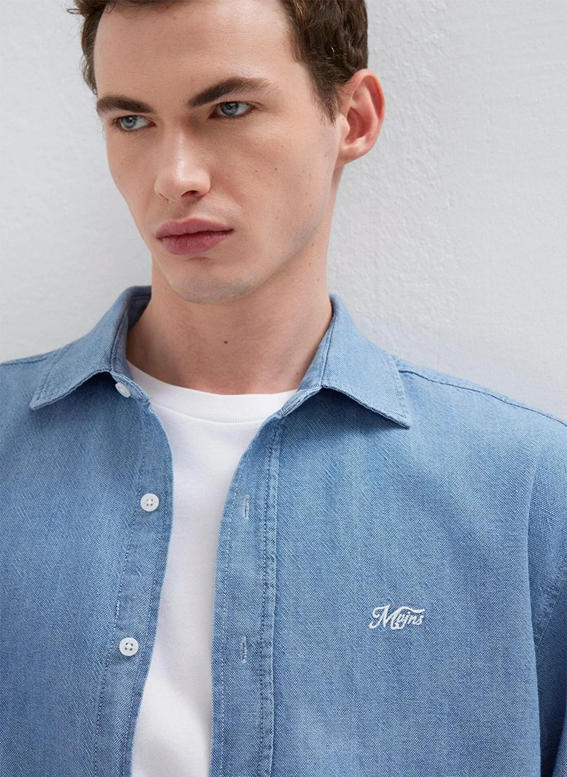 Mavi Solid Regular Fit Shirt