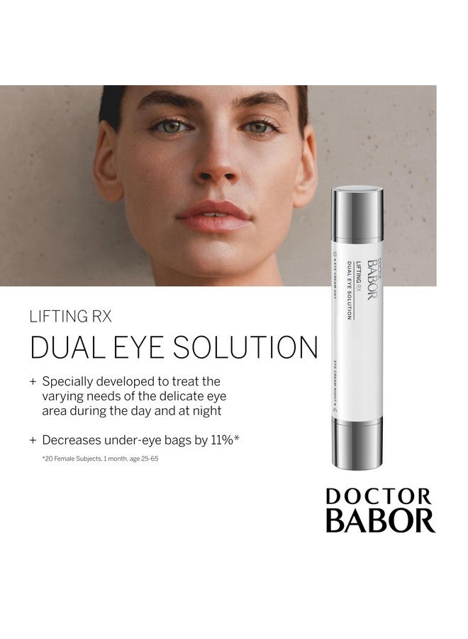 Babor Doctor Babor Lifting Rx Dual Eye Solution Morning & Night Eye Cream Day Boost Complex Smooths & Firms Night Recharge Complex Reduces Dark Circles & Undereye Bags Target Crow'S Feet & Wrinkles - Image 2