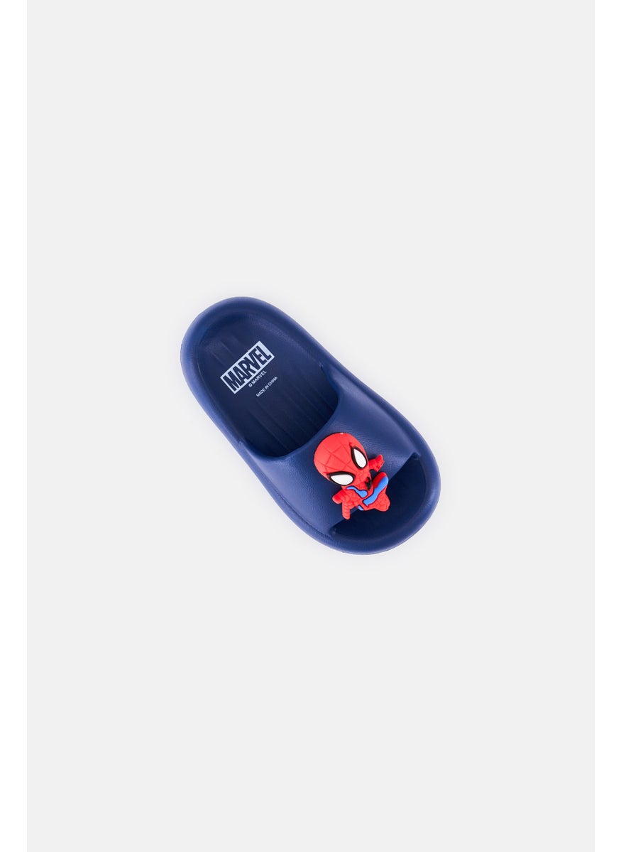 MARVEL Kids Boy Spidey Slip On Slides, Navy  - Image 3