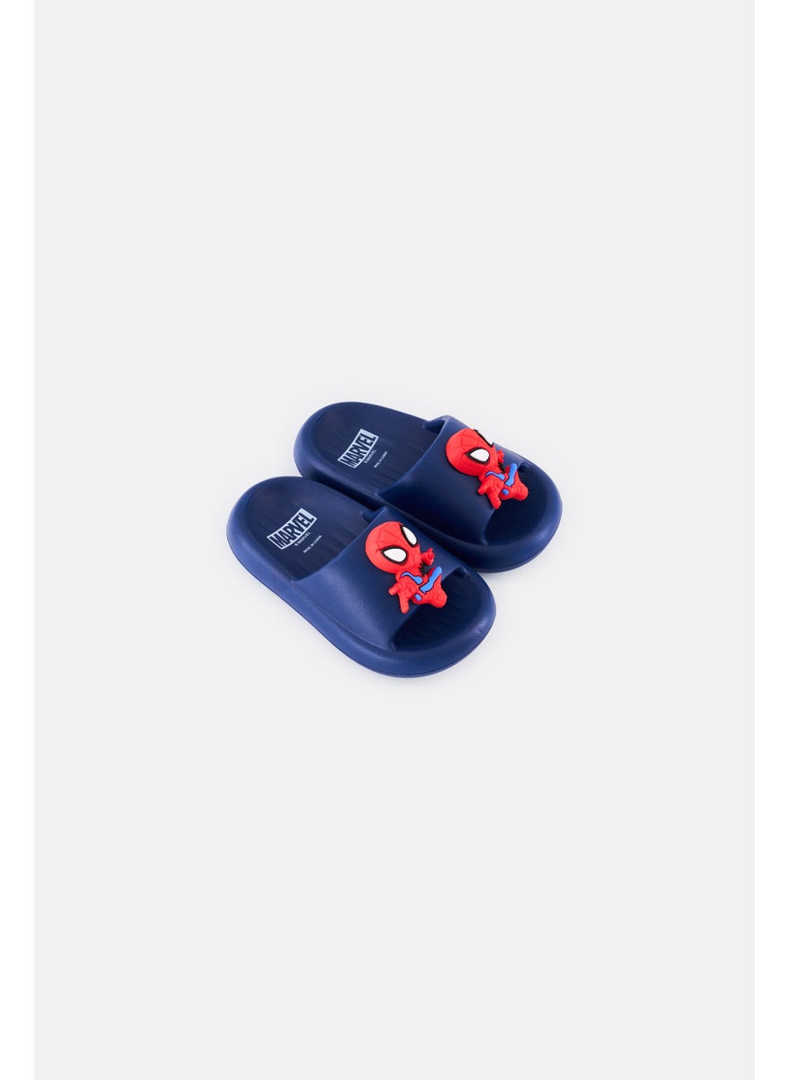 MARVEL Kids Boy Spidey Slip On Slides, Navy  - Image 4