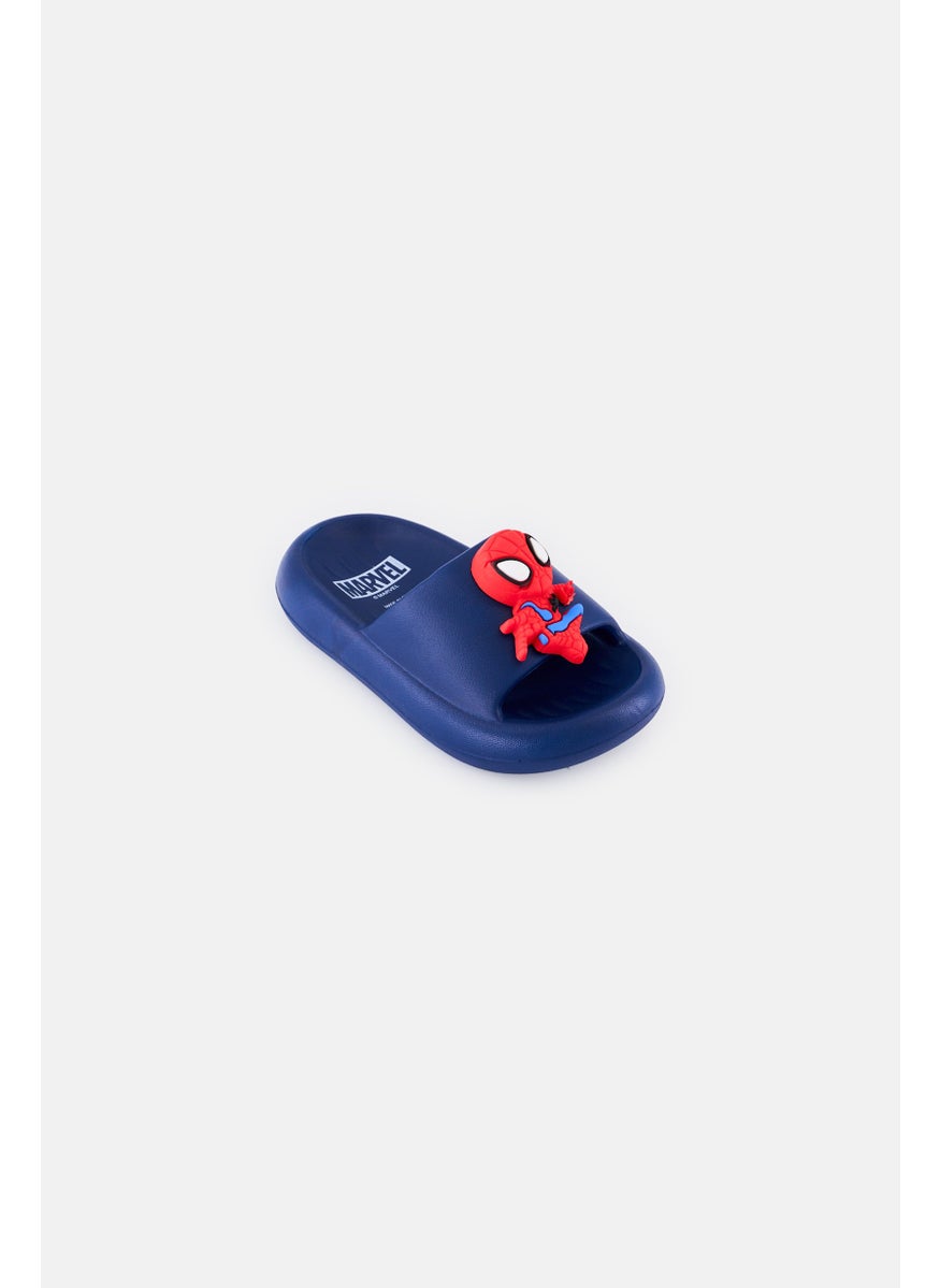MARVEL Kids Boy Spidey Slip On Slides, Navy  - Image 1