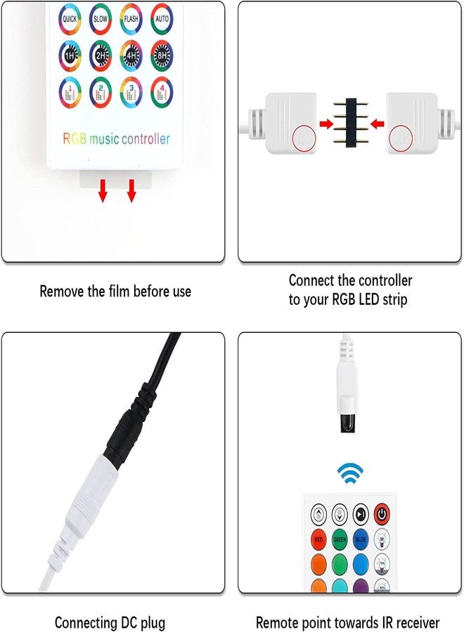 Protium PC Bluetooth 4.0 RGB Android and iOS with App Smart LED Strip Light Controllers for LED Light Strips (Random Color) - Image 5