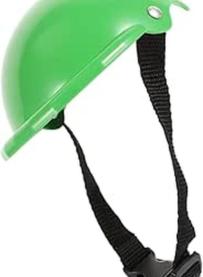 Small Green Plastic Pet Helmet Decorative Protective Hat for Dogs and Cats - Image 1