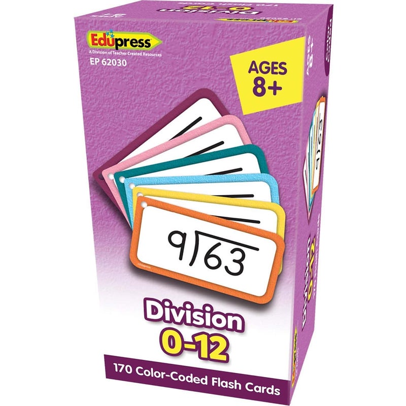 Teacher Created Resources Edupressâ„¢ Division Flash Cards - All Facts 0-12 - Image 1