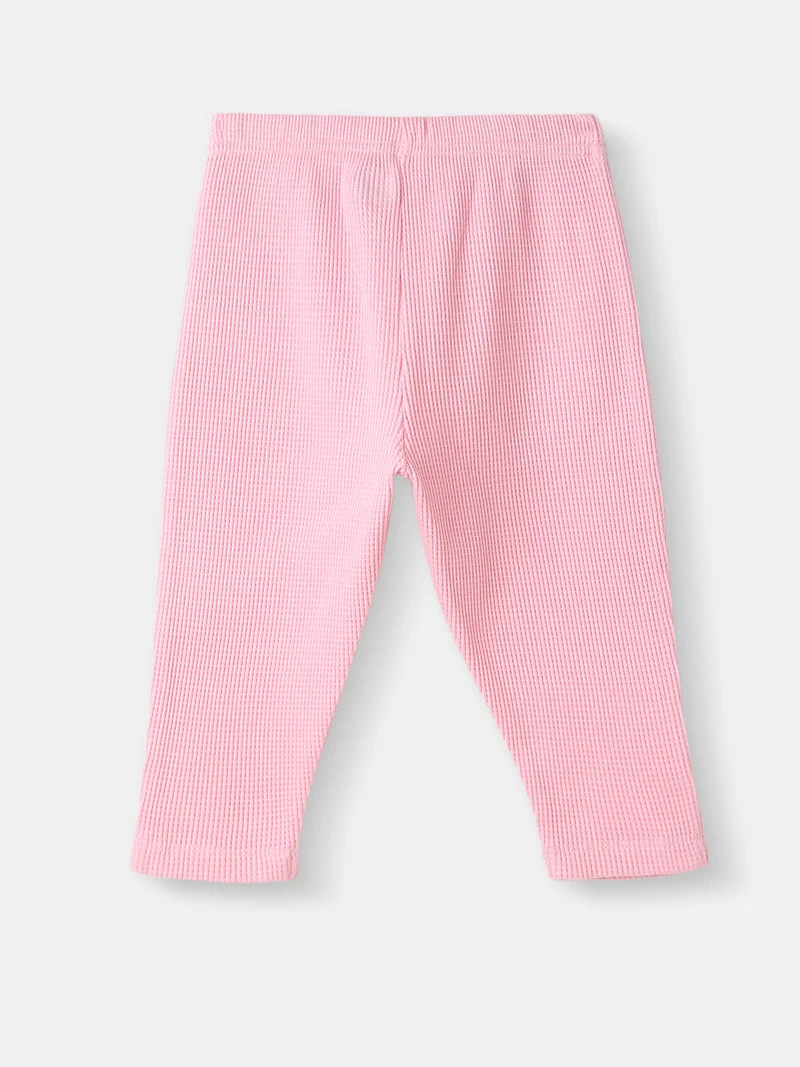 نوتيناتي Girls’ Cotton Top and Pants Set|Floral Printed Top | Solid Pants | 3-24 Months