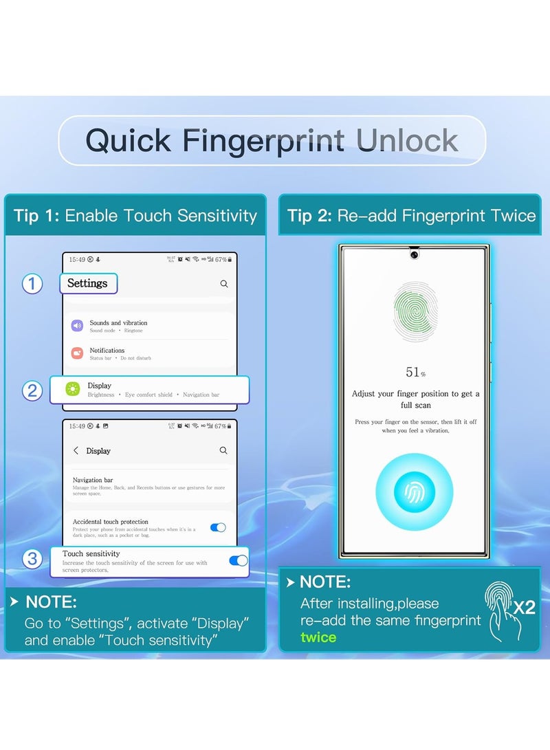 BORTONY Samsung Galaxy S25 Ultra Privacy Screen Protector Anti-Spy 9H Hardness with 2-Pack Tempered Glass Film For Samsung Galaxy S25 Ultra 5G 6.9-Inch - Image 5