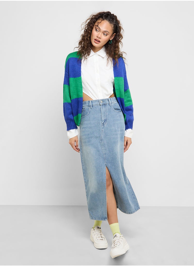 Ginger Midi Denim Skirt  - Image 1