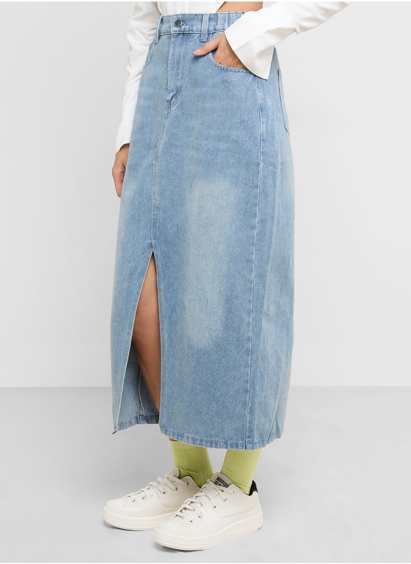 Ginger Midi Denim Skirt  - Image 2