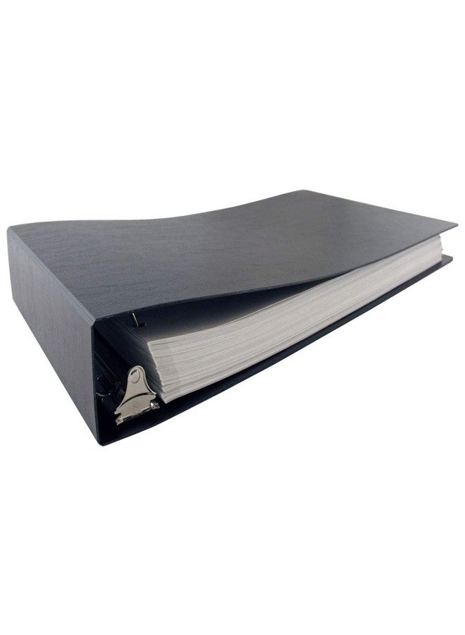 Ruby Paulina 11x17 Binder Poly Panel Featuring a 2" Angle-D Ring Black - Image 3