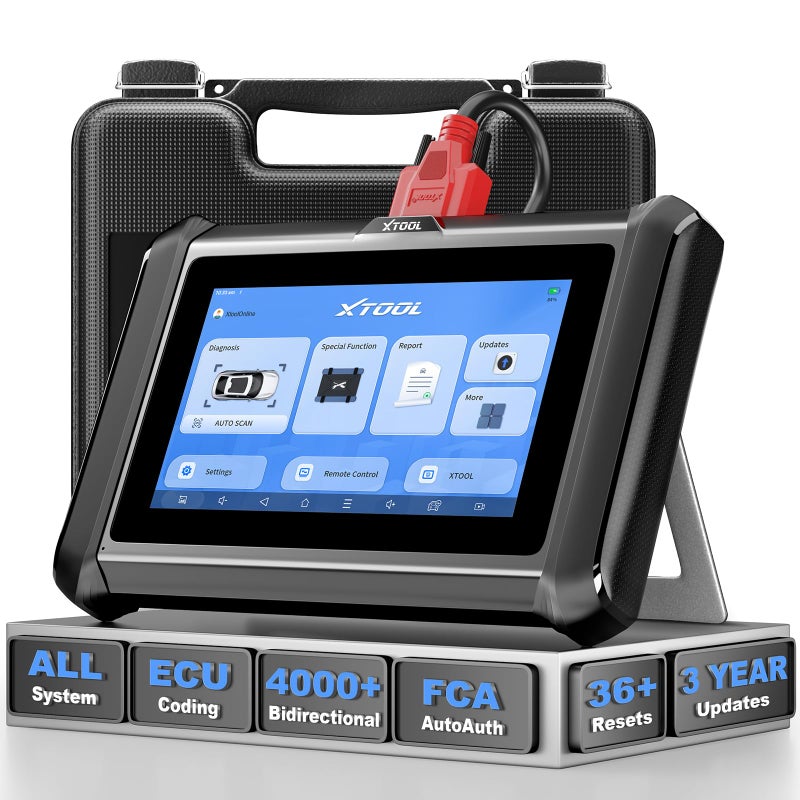 XTOOL XTOOL D7S OBD2 Scanner Diagnostic Tool 2025 Bidirectional Scan Tool Ver of D7 with ECU Coding Active Test FCA AllSystem 39 Resets Crankshaft Relearn DoIPCAN FD 3Yr Update