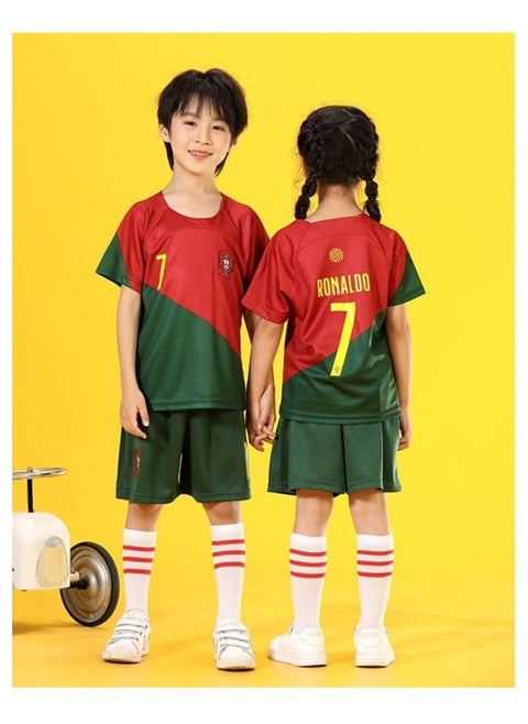 M MIAOYAN Men's and Women's Kindergarten Club Children's Wear Soccer Sports Match Soccer Suit Set