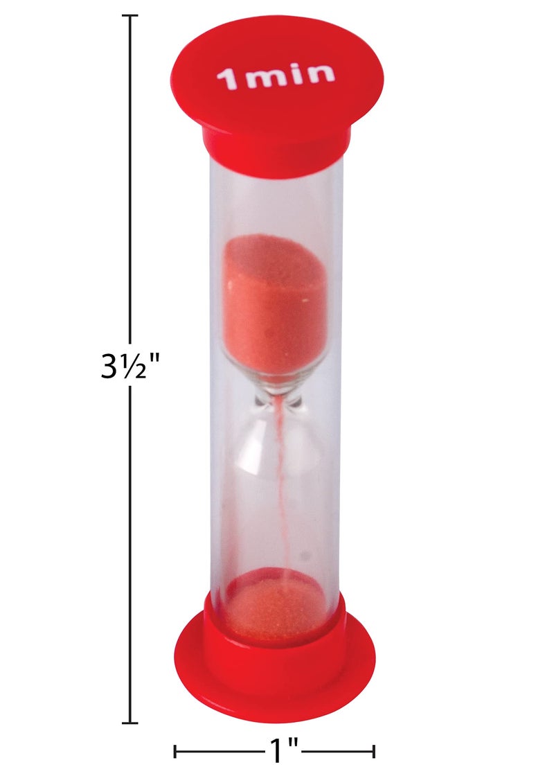 Teacher Created Resources 1 Minute Sand Timer - Small (20646), Red - Image 3