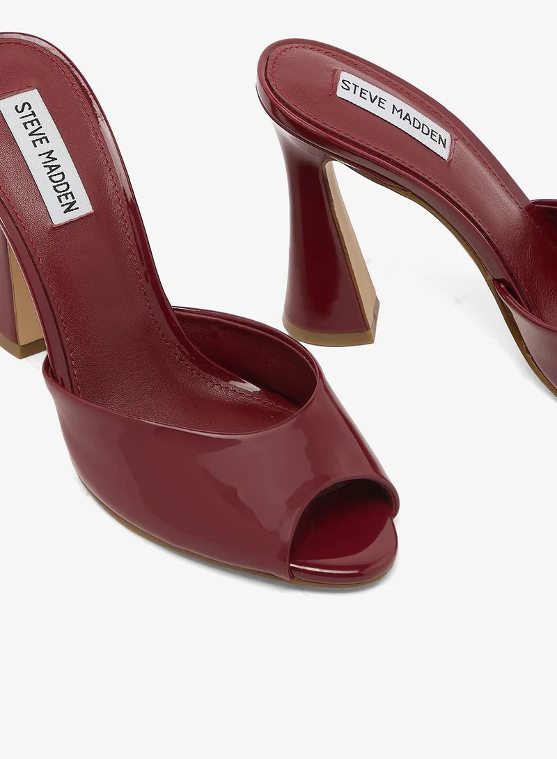 Steve Madden WHITE MULTICOLOR PRESECCO Glossy Peep Toe Heeled Sandals for Women | Best Price UAE