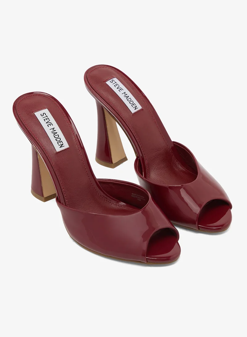 Steve Madden WHITE MULTICOLOR PRESECCO Glossy Peep Toe Heeled Sandals for Women | Best Price UAE