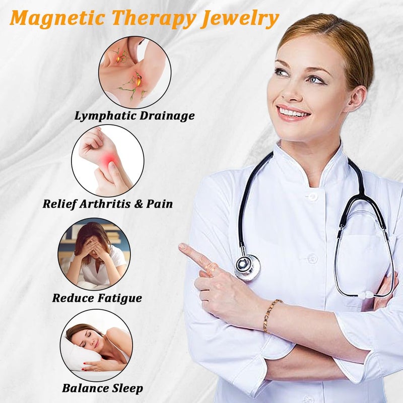 Cigmag Copper Bracelet for Women Ultra Strength Magnetic Bracelet & Ring Solid Pure Copper with Adjustable Tool (Love) - Image 2