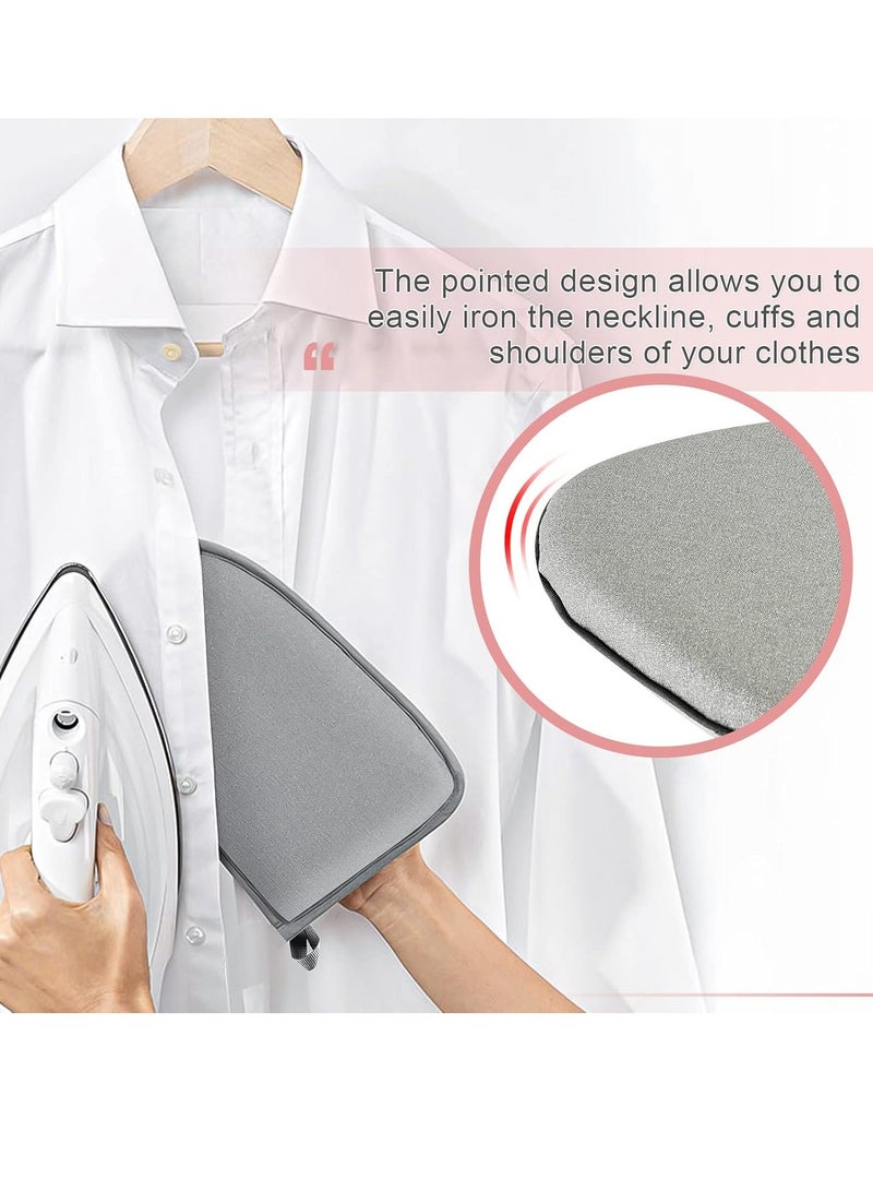 1Pc Ironing Board Glove, Fabric Anti-Scald Steamer Mitt, Portable Mini Ironing Pad for Clothes, Waterproof Heat Resistant Steam Insulation Mitt for Home Travel, Gray - Image 5