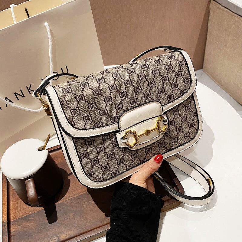 Large And Small Fashionable Rectangular Bags Crossbody Shoulder Bags With A Light Luxury Texture And Trendy Flap Design For Women - Image 1