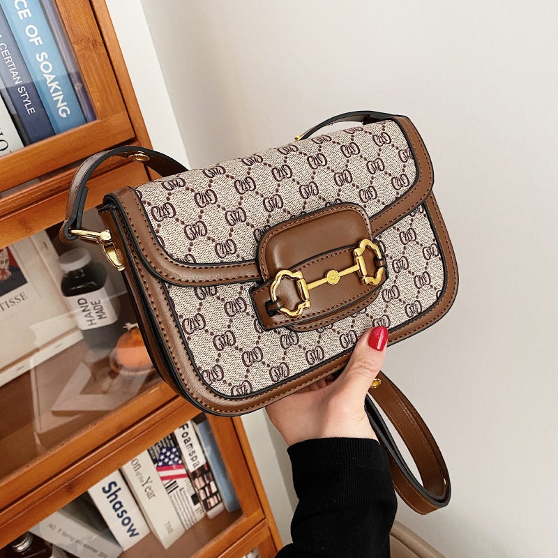 Large And Small Fashionable Rectangular Bags Crossbody Shoulder Bags With A Light Luxury Texture And Trendy Flap Design For Women - Image 2