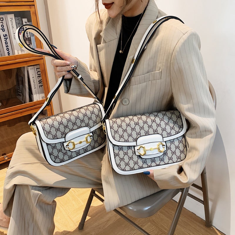 Large And Small Fashionable Rectangular Bags Crossbody Shoulder Bags With A Light Luxury Texture And Trendy Flap Design For Women - Image 5