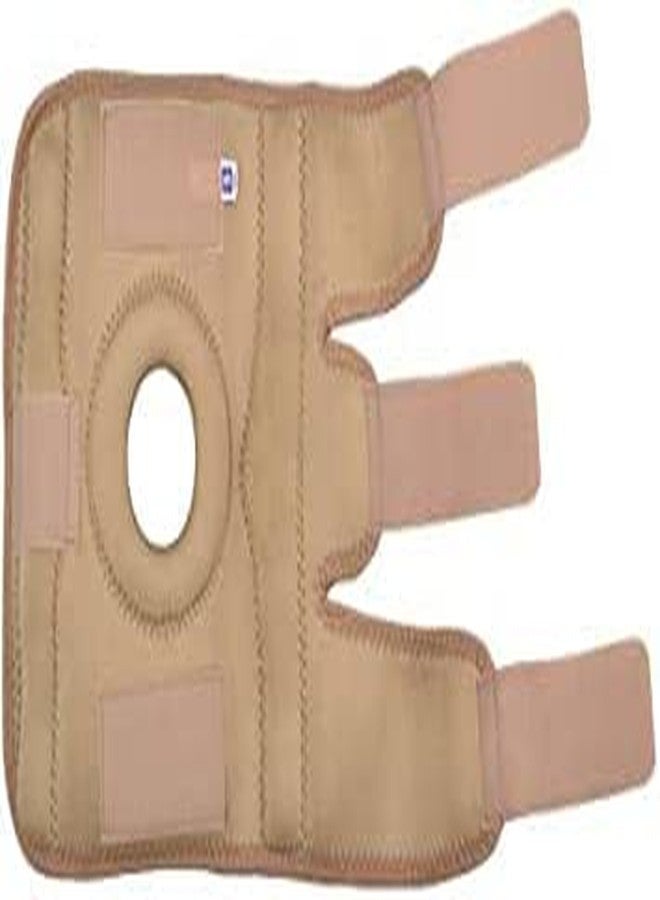 KUDIZE Open Patella Hinged Knee Brace for Knee Joint Pain Relief Functional Knee Support Cap Sleeve for Men & Women Ligament Tear Wraparound Stabilizer Beige (1 Pair / 2 Pcs) (3XL) - Image 2