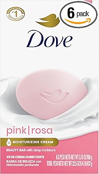 Dove Deep Moisturising PInk 135g x 8 Gentle Cleanser for Softer and Smoother Skin with 14 Moisturising Cream PINK More Moisturizing than Bar Soap135gm Pack of 8 - Image 1